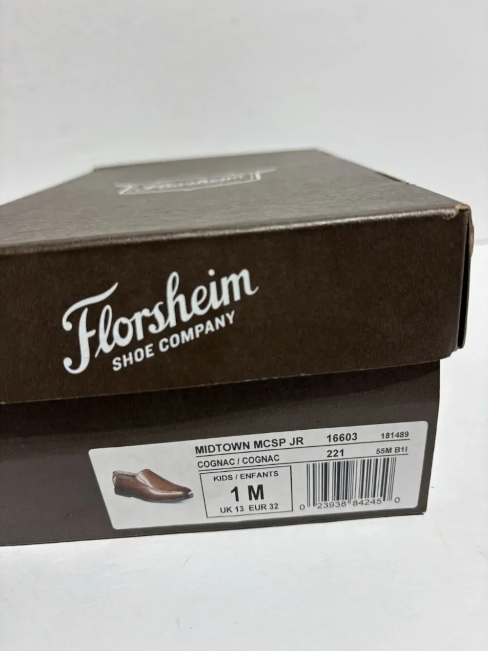 Florsheim Kids’ Midtown MCSP Jr Brown Slip-On Shoes, Boys’ Size 1 M
